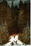Der Chasseur im Walde, Caspar David Friedrich